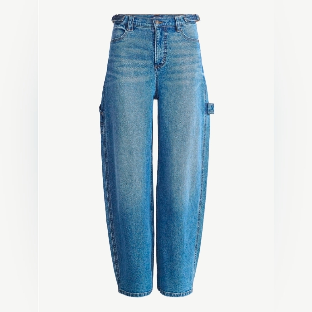 Relaxed Straight Women's Jeans in Light Blue
